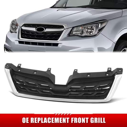 PARRILLA GRILLE - SB FORSTER '14-'16/'17-'18/ GRILLE ASS'Y 17-18/ LOWER MAT-BLACK/ W/CHROME MOULDING//PARTS.NO,SU1200169//OEM NO,91121SG280