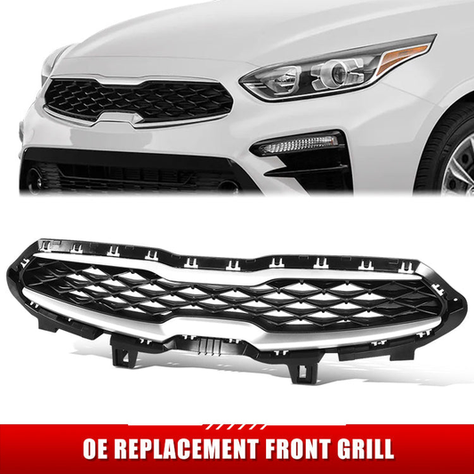 PARRILLA GRILLE - KA FOTE (2/4/5D) 19-21/22-ON/ GRILLE ASS'Y/ MAT-BLACK W/SILVER GRAY MLDG/ (FE|LXS) (4D)//PARTS.NO,KI1200204//OEM NO,86350M6000