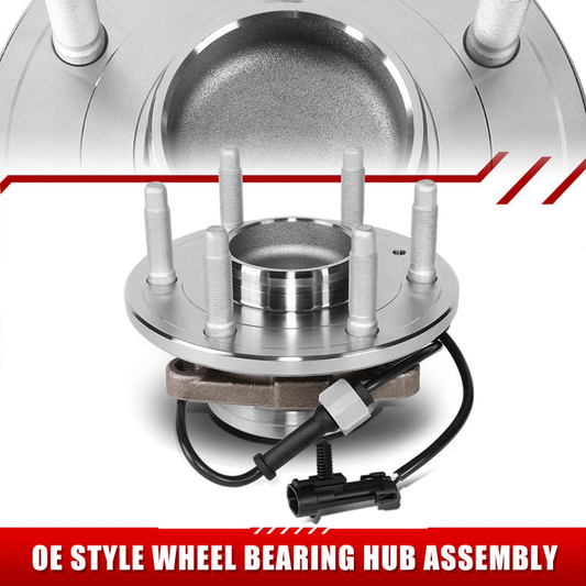 MASA DE RUEDA WHEEL HUBS & BEARINGS - CHEVROLET SILVERADO 1500 2005-2006 / CHEVROLET SILVERADO 1500 CLASSIC 2007 / GMC SIERRA 1500 2005-2006 / GMC SIERRA 1500 CLASSIC 2007 - FITS RWD 6-LUG MODELS WITH 17" WHEELS