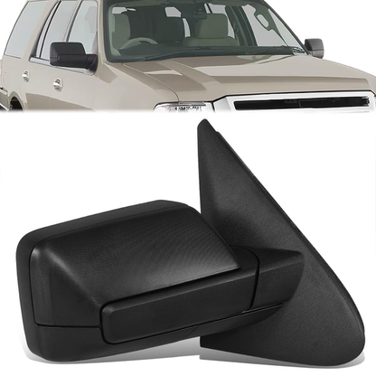 RETROVISOR MIRROR - OE STYLE - FORD EXPEDITION 11 - WITH POWER WITH HEATED WITH TURN SIGNAL - PASSENGER SIDE - PAINT TO MATCH - BLACK