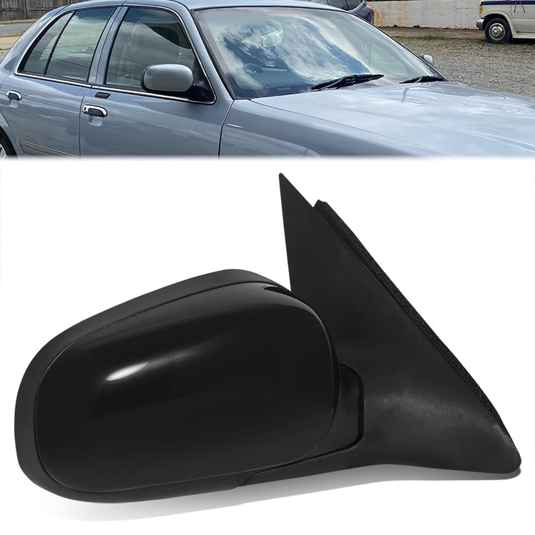 RETROVISOR MIRROR - OE STYLE - FORD CROWN VICTORIA 09-11 - MERCURY GRAND MARQUIS 09-10 - WITH POWER WITH HEATED GLASS - PASSENGER SIDE - PAINT TO MATCH - BLACK