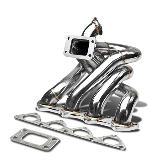 TURBO MANIFOLD TURBO MANIFOLD - SS - HONDA B-SERIES TOP-MOUNT - T3 / T4 FLANGE - SINGLE 44MM V-BAND WASTEGATE - I5-3