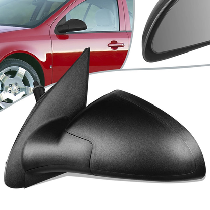 RETROVISOR MIRROR - OEM - 05-10 CHEVY COBALT SEDAN - MANUAL - TEXTURED - BLACK - LEFT