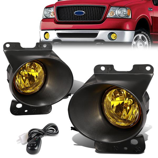 FAROS DE NIEBLA 06-08 FORD F-150, LINCOLN MARK LT - WITH SWITCH - H10 BULB - AMBER