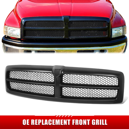 PARRILLA GRILLE - DG RAM '94-'01/ GRILLE ASS'Y 00-01/ BLACK W/BLACK FRAME/ (SPORT MODEL)//PARTS.NO,CH1200245//OEM NO,QR33DX8AE