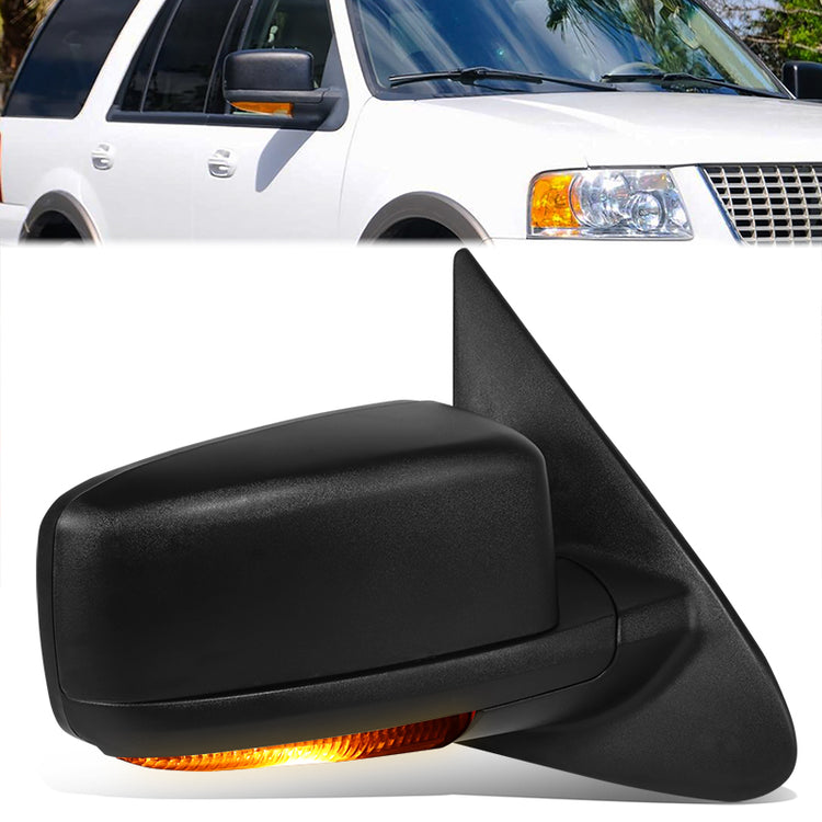 RETROVISOR MIRROR - OE STYLE - FORD EXPEDITION 2003-2004 - WITH POWER WITH HEATED WITH SIGNAL - PASSENGER RIGHT SIDE - BLACK