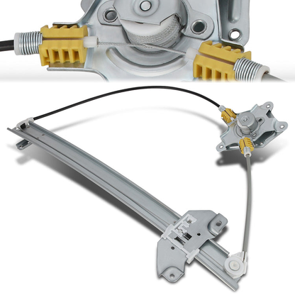 REGULADOR DE VENTANA WINDOW MOTORS & REGULATORS - METALLIC - 86-94 NISSAN D21/87-95 NISSAN PATHFINDER/95-97 NISSAN PICKUP - METALLIC - BARE STEEL/PLASTIC