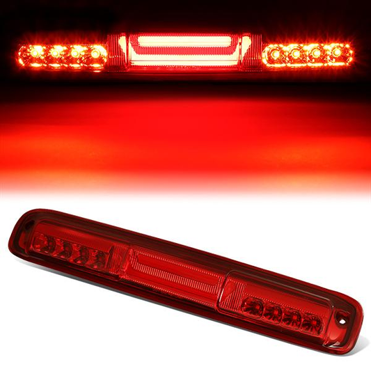 LUZ DE FRENO 99-06 CHEVY SILVERADO 1500, 2500, 3500, HD MODELS, GMC SIERRA 1500, 2500, 3500, HD MODELS / 2007 SILVERADO 1500, 2500, 3500, HD MODELS CLASSIC, SIERRA 1500, 2500, 3500 , HD MODELS CLASSIC - 3D - LED - RED