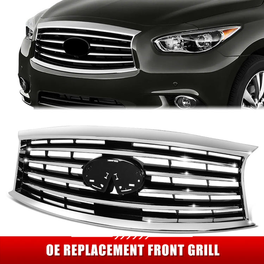 PARRILLA GRILLE - IN JX35/QX60 '13-'15/'16-'20/ GRILLE ASS'Y 13-15/ PAINTED BLACK W/CHROME MLDG/ (W/O PREMIUM PKG)