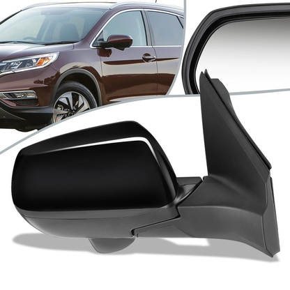 RETROVISOR MIRROR - OEM - 12-14 HONDA CR-V - POWERED - HEATED - W/ CAMERA - FOLDING - BLACK MATERIAL - RIGHT