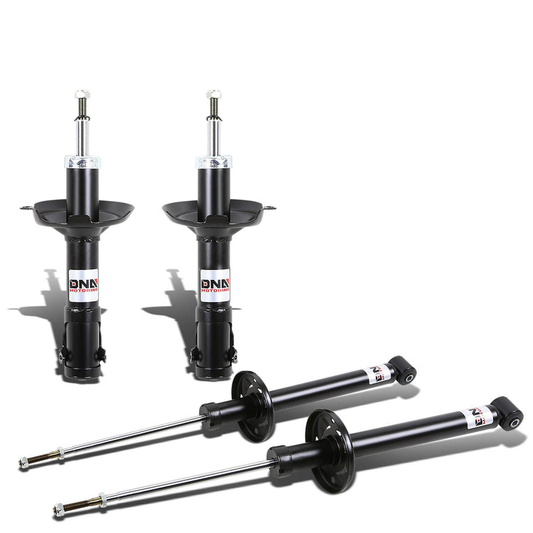 AMORTIGUADORES SET OF 4 - 85-99 VW GOLF / 85-99 JETTA / 85-02 CABRIO - OEM REPLACEMENT  - GAS - BLACK