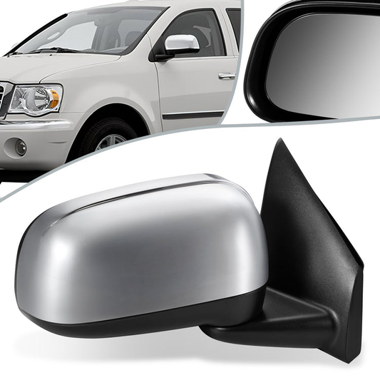 RETROVISOR MIRROR - OEM - 07-10 CHRYSLER ASPEN - POWERED - HEATED - W/ MEMORY - W/ CHROME COVER - RIGHT