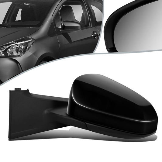 RETROVISOR MIRROR - OEM - 15-17 TOYOTA YARIS - POWERED - FOLDING - HEATED - BLACK MATERIAL - LEFT