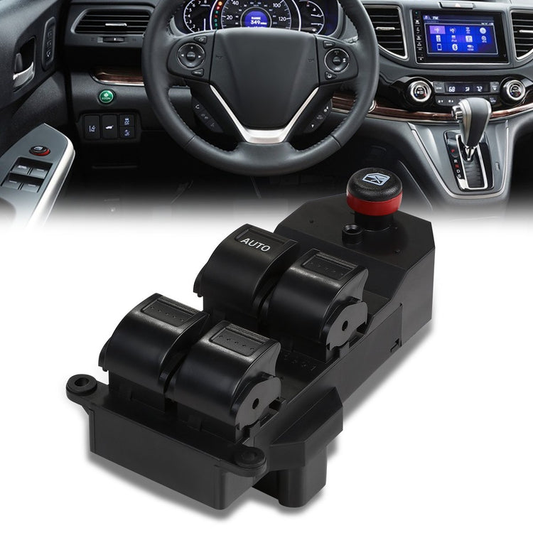 INTERRUPTOR ELEVADOR ELECTRICO 01-05 HONDA CIVIC 4-DR / 02-06 HONDA CR-V - DRIVER SIDE - BLACK
