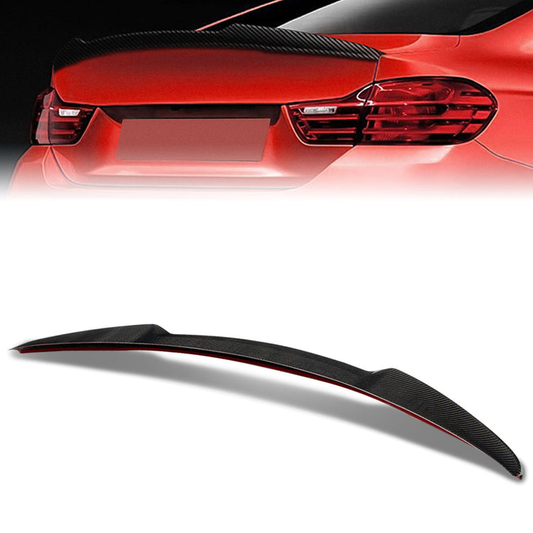SPOILER CAR TRUNK SPOILER - 15-20 BMW M4 - FITS COUPE MODELS - CARBON FIBER BLACK