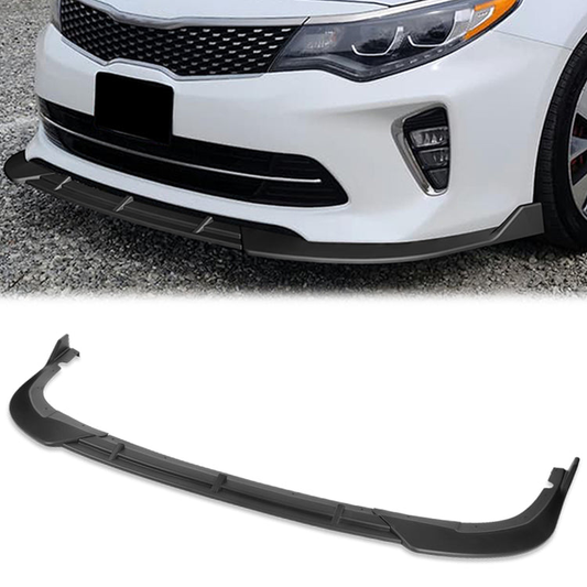 LIP FRONTAL 16-18 KIA OPTIMA - FITS SX, SXL, S ONLY - REQUIRES DRILLING BUMPER FOR INSTALLATION - 3PC - MATTE BLACK