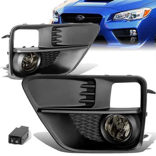 FAROS DE NIEBLA 15-17 SUBARU WRX , STI - WITH SWITCH, BEZEL - H11 BULB - SMOKE
