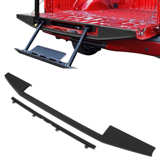 nan TAILGATE COVER CAP - 2PCS - 15-18 FORD F-150 - FITS MODELS WITH FLEX STEP TAILGATE - BLACK