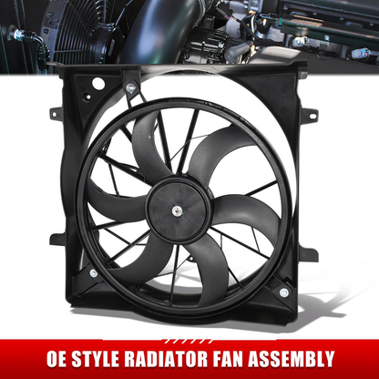 ABANICOS OE STYLE -JEEP LIBERTY 2002-2007 / 3.7L - W/ HEAVY DUTY COOLING - W/ 2-PIN PLUG