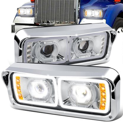 FAROS FREIGHTLINER CLASSIC 01-11 / FREIGHTLINER CLASSIC XL 01-09 / FREIGHTLINER FLD120SD 03-12 / KENWORTH T600A 86-07 / KENWORTH T800 87-19 / KENWORTH W900 81-19 / PETERBILT 357 86-08 / PETERBILT 365 08-19 / PETERBILT 378 88-07 / PETERBILT 379 85-07 /