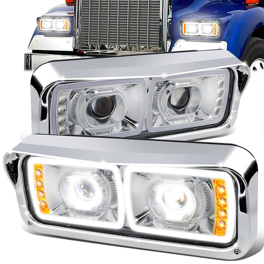 FAROS FREIGHTLINER CLASSIC 01-11 / FREIGHTLINER CLASSIC XL 01-09 / FREIGHTLINER FLD120SD 03-12 / KENWORTH T600A 86-07 / KENWORTH T800 87-19 / KENWORTH W900 81-19 / PETERBILT 357 86-08 / PETERBILT 365 08-19 / PETERBILT 378 88-07 / PETERBILT 379 85-07 /