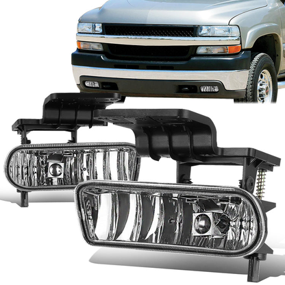 FAROS DE NIEBLA 99-02 CHEVY SILVERADO 1500, 2500, 01-02 SILVERADO 1500 HD, 2500 HD, 2500 / 00-06 SUBURBAN 1500, 2500, TAHOE - W/ SWITCH - 880 BULB - CLEAR