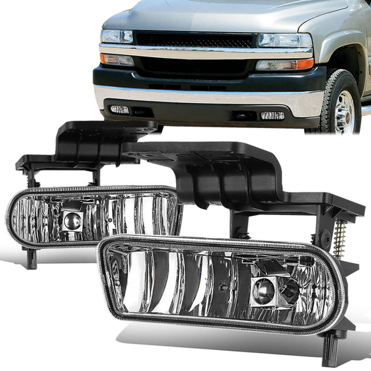 FAROS DE NIEBLA 99-02 CHEVY SILVERADO 1500, 2500, 01-02 SILVERADO 1500 HD, 2500 HD, 2500 / 00-06 SUBURBAN 1500, 2500, TAHOE - W/ SWITCH - 880 BULB - CLEAR