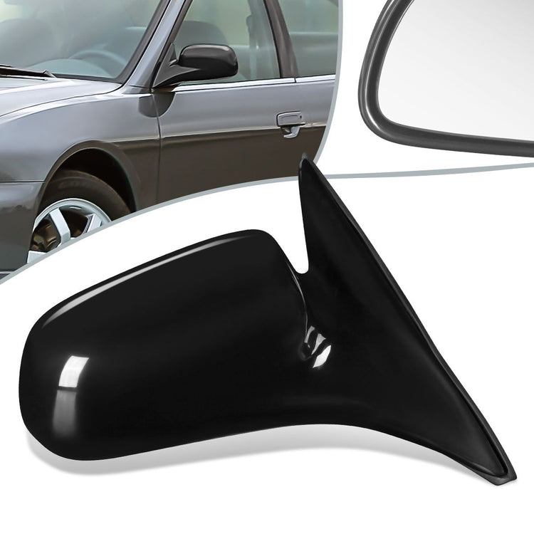 RETROVISOR MIRROR - OEM - 99-03 MITSUBISHI GALANT - MANUAL - PAINTABLE - BLACK - RIGHT