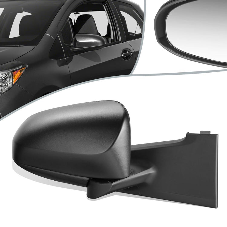 RETROVISOR MIRROR - OEM - 12-14 TOYOTA YARIS HATCHBACK - POWERED - HEATED - TEXTURED - RIGHT - BLACK
