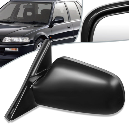 RETROVISOR MIRROR - OEM - 88-91 HONDA CIVIC - POWERED - FLEXIBLE - BLACK MATERIAL - LEFT