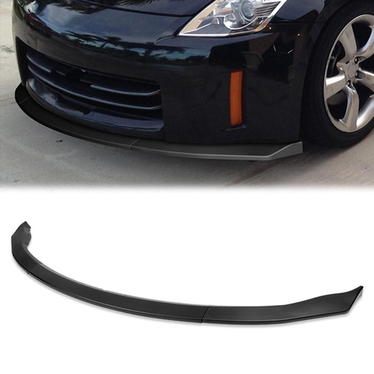 LIP FRONTAL 06-09 NISSAN 350Z - REQUIRES DRILLING BUMPER FOR INSTALLATION - 3PC - MATTE BLACK