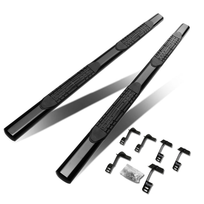 ESTRIBOS 4" - OVAL - STRAIGHT - 15-18 FORD F-150 - CREW CAB - BLACK