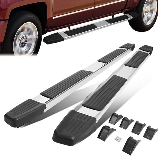 ESTRIBOS 5.25" - 09-18 DODGE RAM 1500 / 10-20 DODGE RAM 2500, 3500 - CREW CAB - CHROME/ BLACK