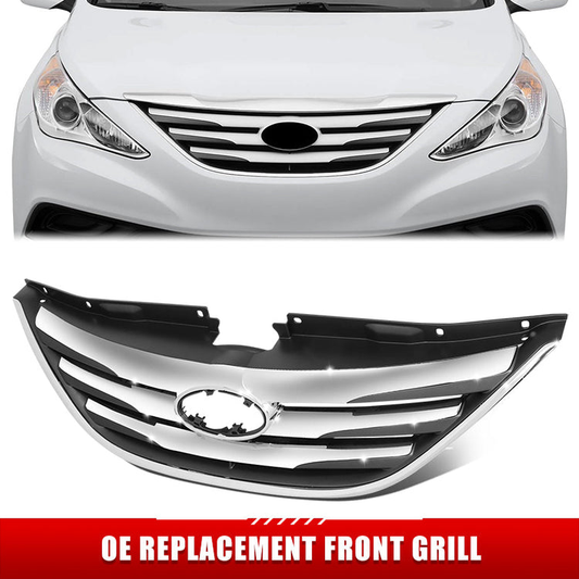 PARRILLA GRILLE - HY SONATA '11-'14/ GRILLE ASS'Y 14-14/ CHROME (TYPE 1)