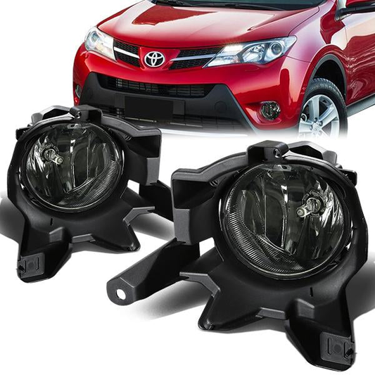 FAROS DE NIEBLA 13-16 TOYOTA RAV4 - W/ SWITCH - H16 BULB - SMOKE