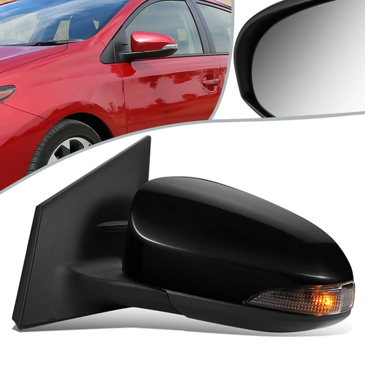 RETROVISOR MIRROR - OEM - 15+ TOYOTA IM - POWERED - HEATED - W/ SIGNAL LIGHT - POWER FOLDING - BLACK MATERIAL - LEFT