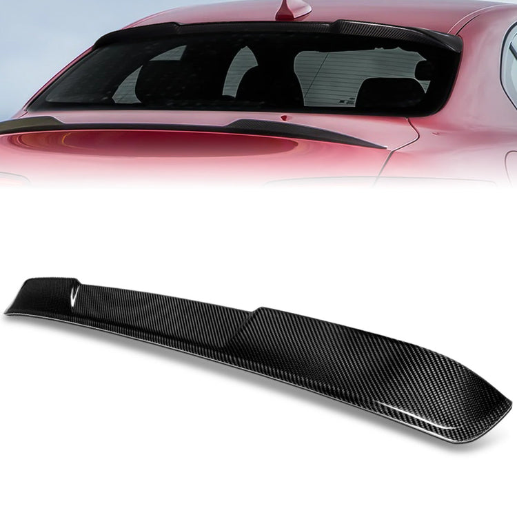 SPOILER CAR ROOF SPOILER - 17-21 ALFA ROMEO GIULIA - CARBON FIBER BLACK