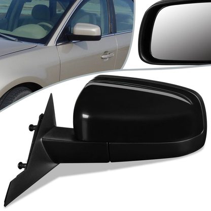 RETROVISOR MIRROR - OEM - 05-07 FORD FIVE HUNDRED / 05-07 MERCURY MONTEGO - POWERED - PAINTABLE - BLACK - LEFT