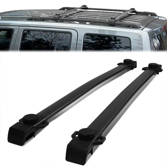 PORTAEQUIPAJE ROOF RACK CROSS BARS - ALUMINUM - 07-17 JEEP PATRIOT - BOLTS ONTO OEM ROOF RAILS ONLY