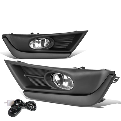 FAROS DE NIEBLA 17-18 HONDA CR-V - REQUIRES FOG LIGHT BRACKETS FOR INSTALLATION - WITH BLACK TRIM BEZEL - CHROME / CLEAR