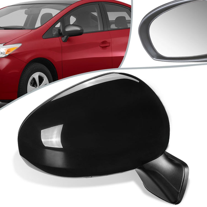 RETROVISOR MIRROR - OEM - 10-15 TOYOTA PRIUS / 14-15 TOYOTA PRIUS PLUG-IN - POWERED - HEATED - TEXTURED - RIGHT - BLACK
