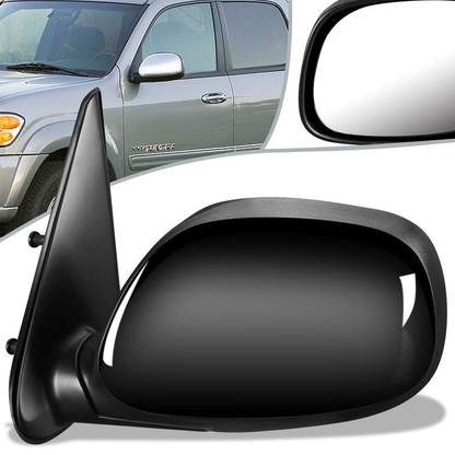 RETROVISOR MIRROR - OEM - 04-06 TOYOTA TUNDRA (CREW CAB) / 01-07 TOYOTA SEQUOIA - POWERED - HEATED - TEXTURED - BLACK - LEFT