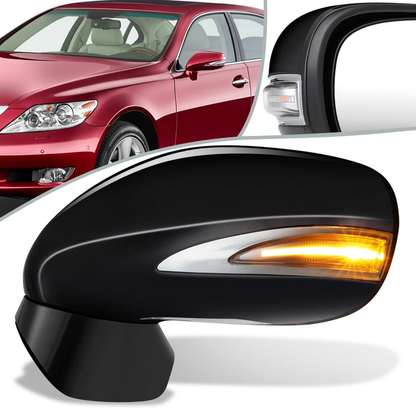 RETROVISOR MIRROR - OEM - 07-12 LEXUS LS460 - POWERED - HEATED - W/ SIGNAL LIGHT - W/ MEMORY - W/ PUDDLE LIGHT - POWER FOLDING - LEFT