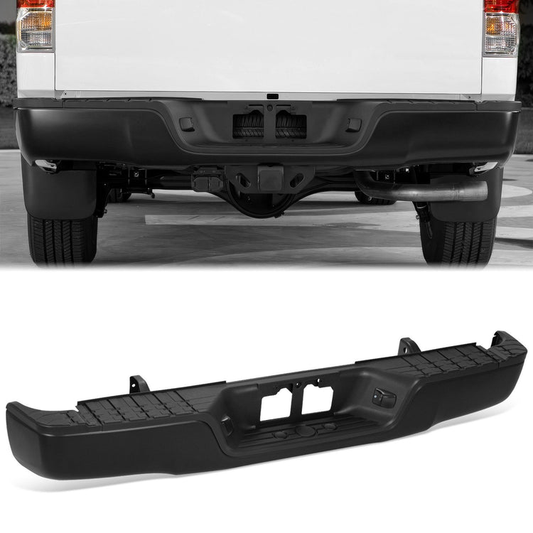 BURRERA TRASERA TOYOTA TUNDRA 2007-2013 - FITS MODELS WITHOUT PARKING ASSIST - WITH ROCK WARRIOR PACKAGE - BLACK
