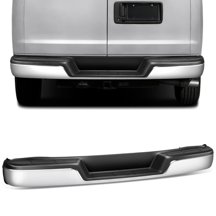 BURRERA TRASERA 96-23 CHEVY EXPRESS / 96-23 GMC SAVANA - CHROME