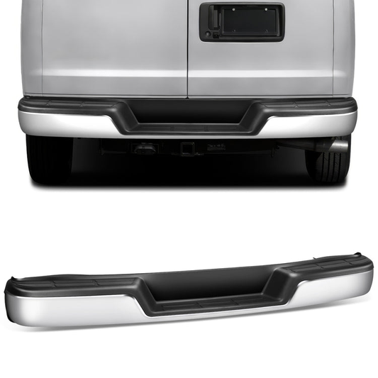 BURRERA TRASERA 96-23 CHEVY EXPRESS / 96-23 GMC SAVANA - CHROME