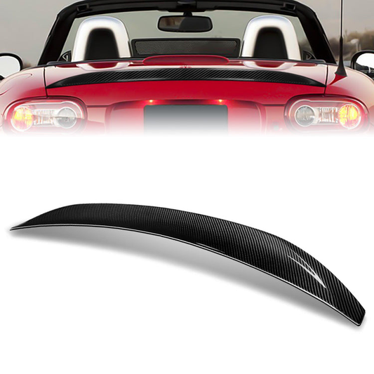 SPOILER CAR TRUNK SPOILER - 06-15 MAZDA MX-5 MIATA - CARBON FIBER BLACK