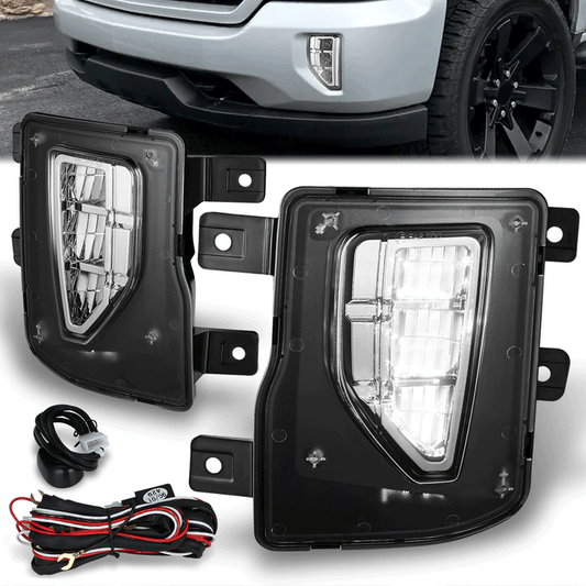 FAROS DE NIEBLA 16-19 CHEVROLET SILVERADO 1500 - FULL LED - CLEAR