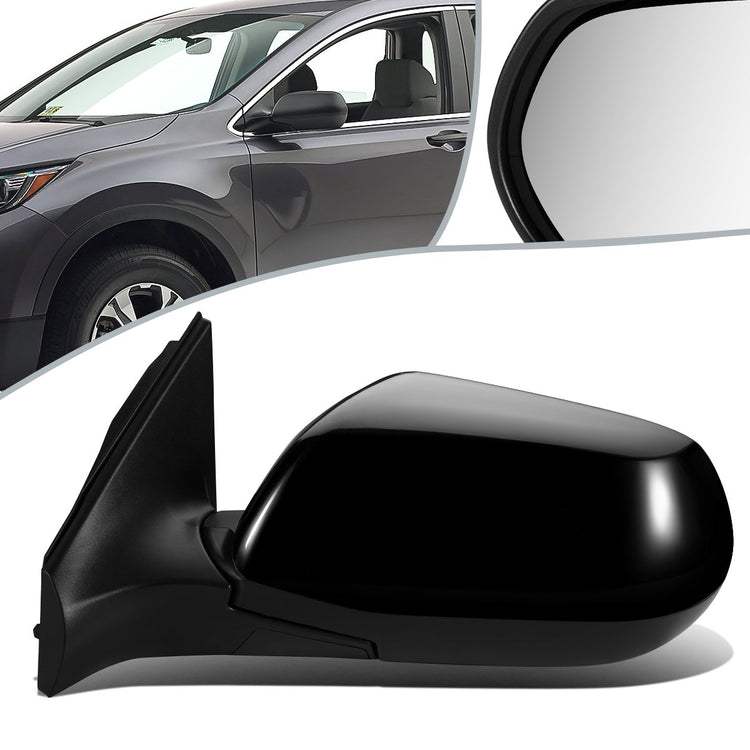 RETROVISOR MIRROR - OEM - 17-20 HONDA CR-V - POWERED - FOLDING - BLACK MATERIAL - LEFT