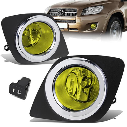 FAROS DE NIEBLA 09-12 TOYOTA RAV4 - W/ SWITCH - H11 BULB - AMBER